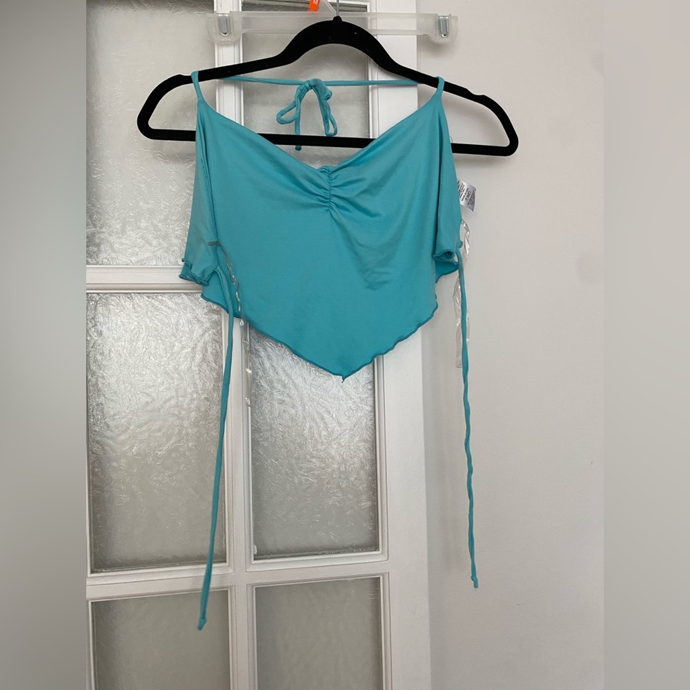 Blue Blush Light Blue Bandana/Halter Top